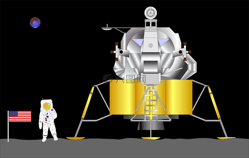 月球着陆,空间,航天器