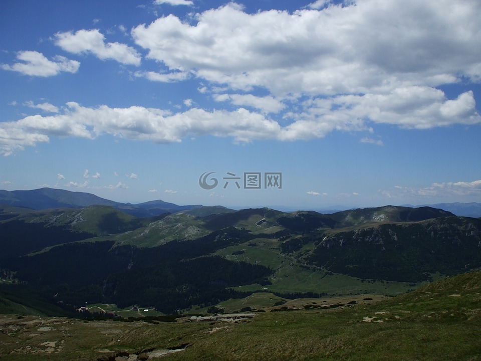 布什泰尼,罗马尼亚,山地景观