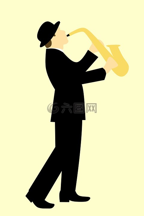 saxophonist,男子,爵士乐