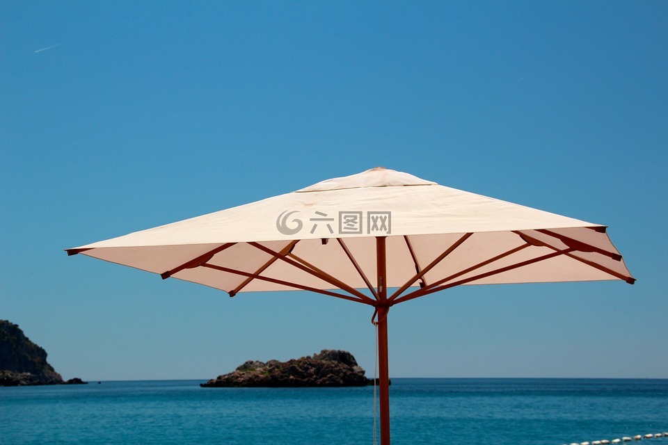 阳伞,海,假期