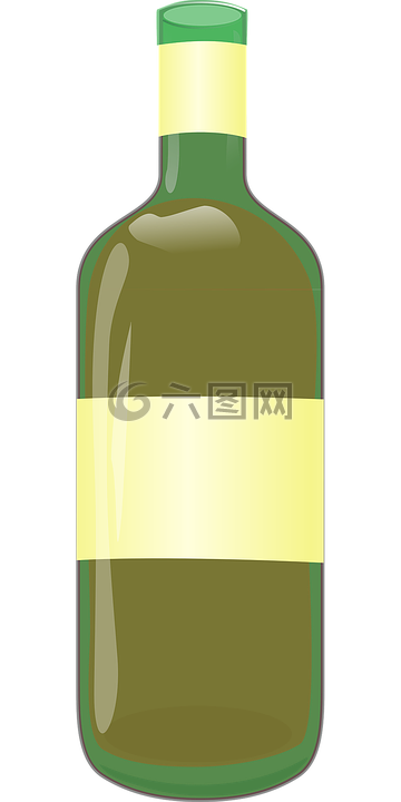 酒,瓶,绿色