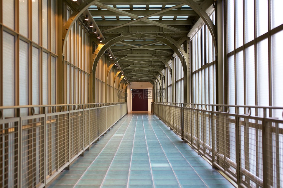走廊,透视,法国