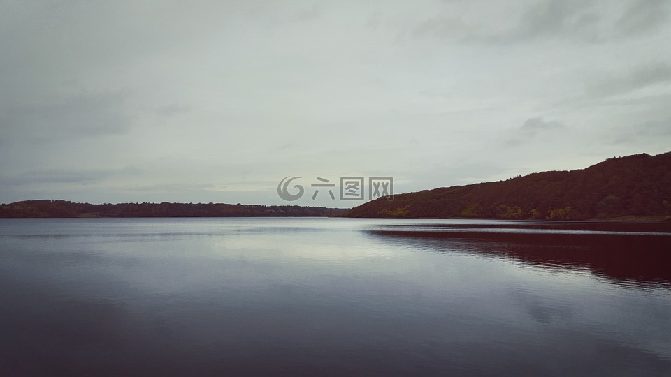平静,宁静,湖