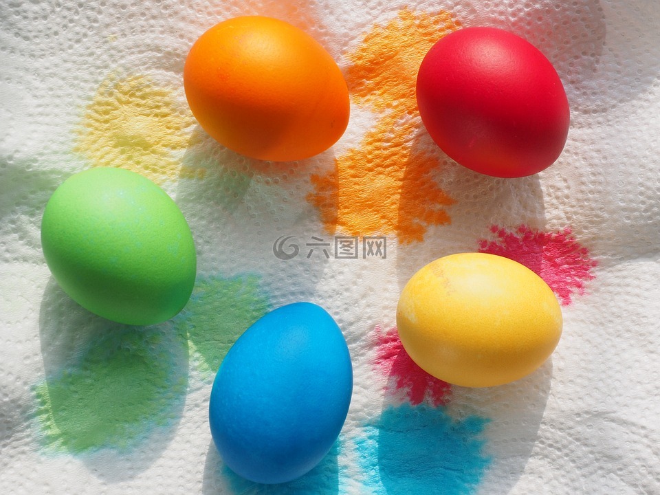 复活节彩蛋,复活节彩蛋的颜色,颜色