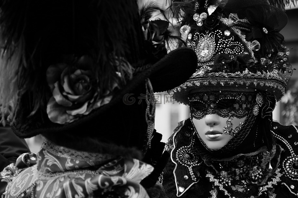 威尼斯,狂欢节,面具