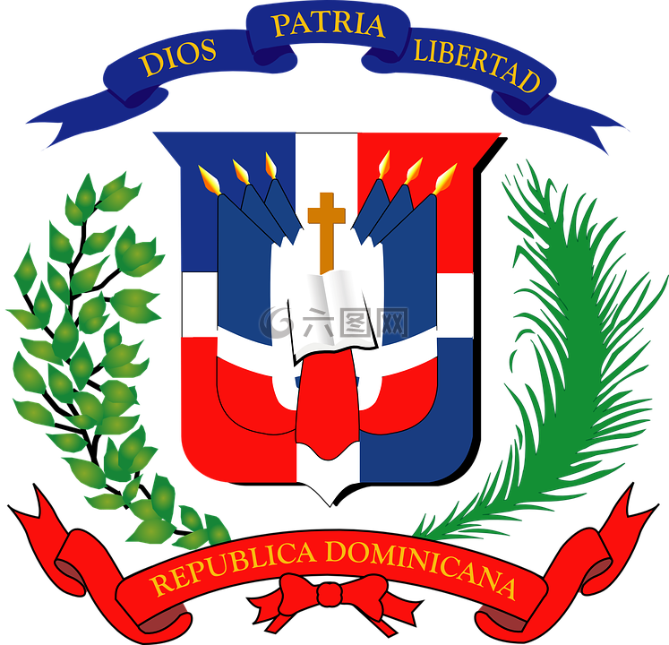 多米尼加,共和国,纹章