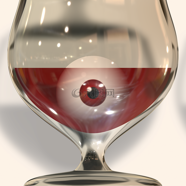 玻璃,酒,眼