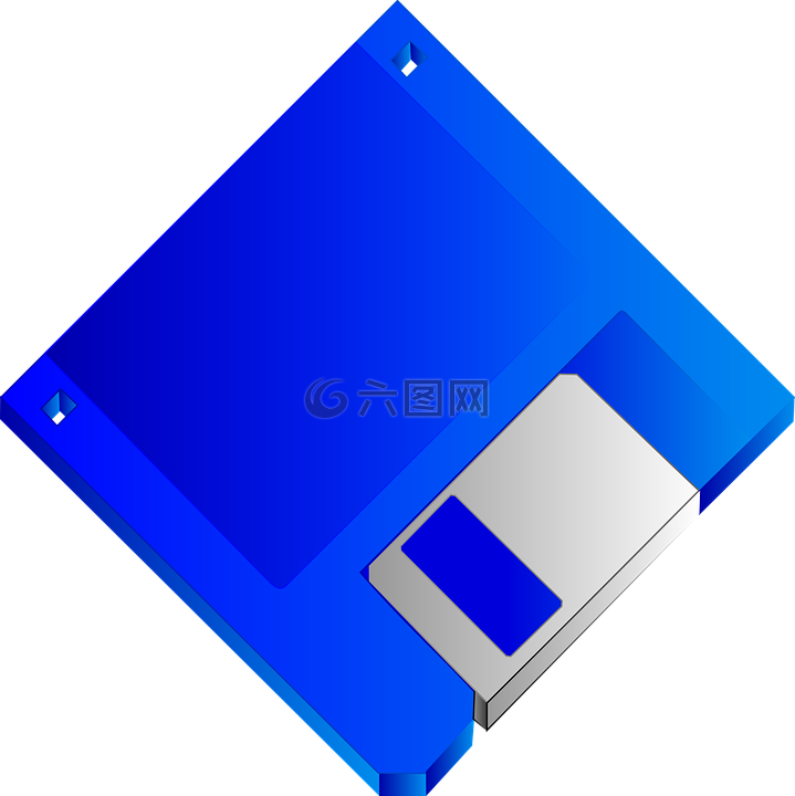 软盘,磁盘,蓝色