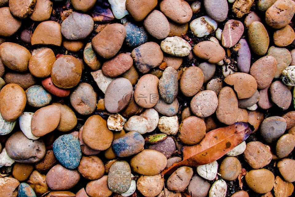 砾石,石头。,砾石颜色