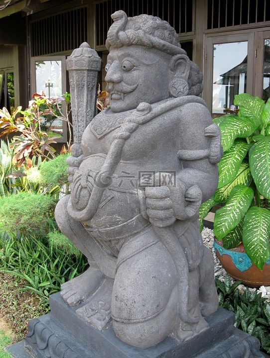 雕像,艾尔,岛