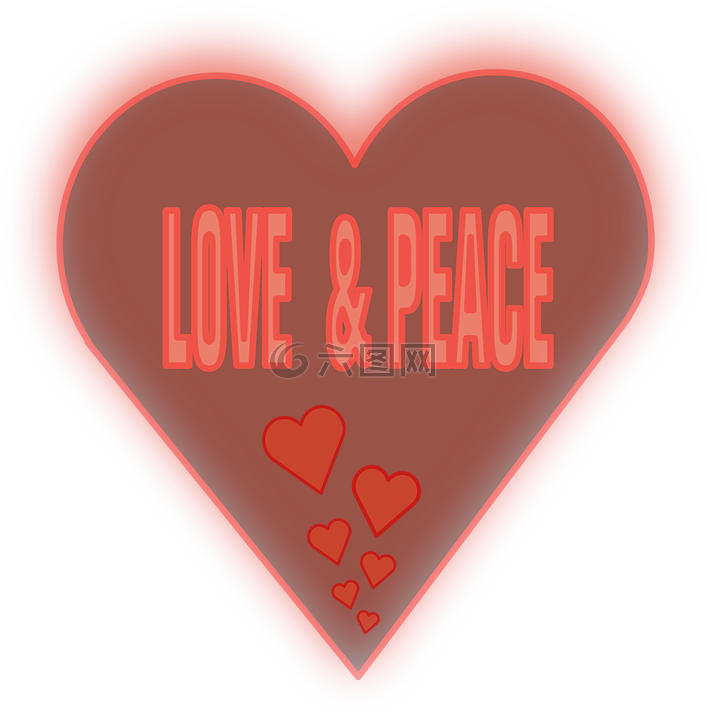 爱,和平,心