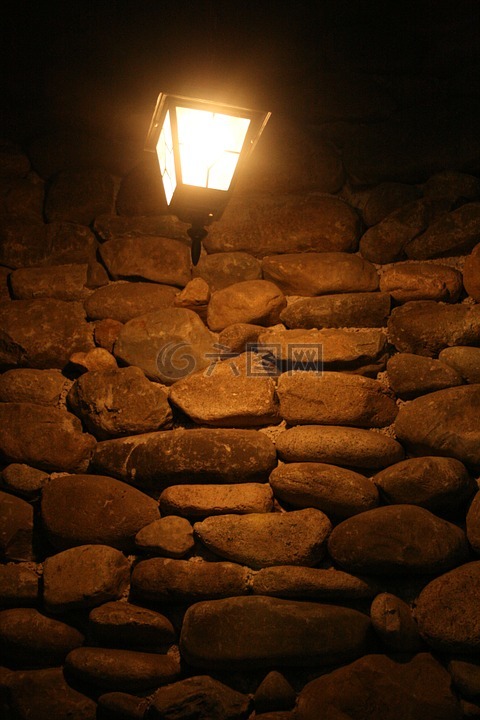 灯笼,地下室,石头