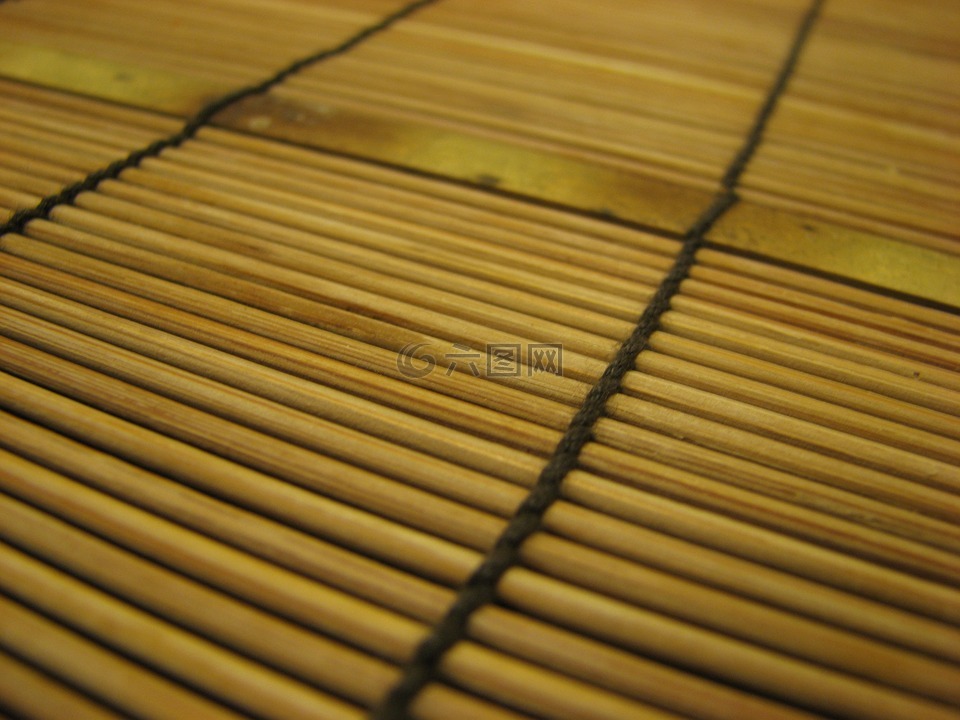 竹,防滑垫,模式