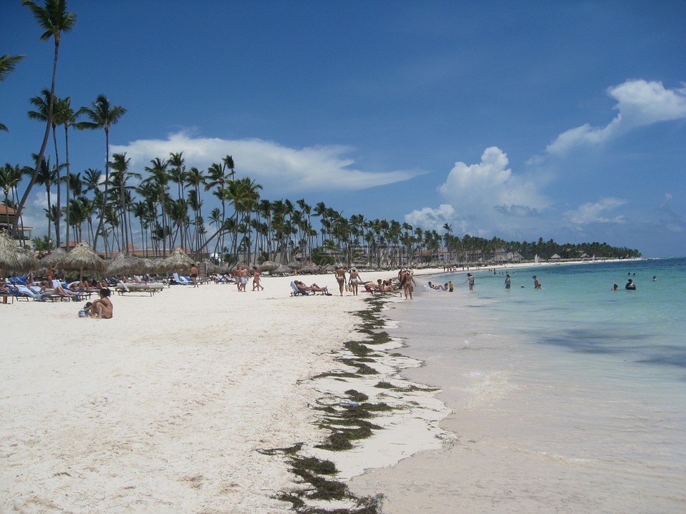 海滩,蓬塔卡纳,多米尼加