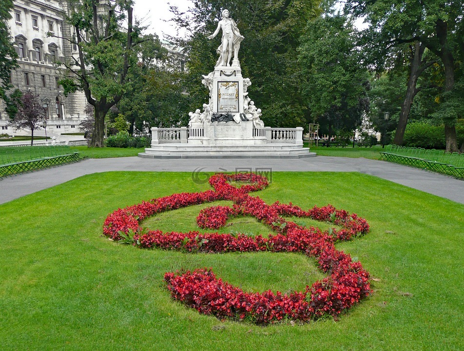莫扎特的纪念碑,维也纳,奥地利