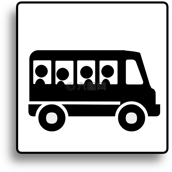 学童,城市公交车,总线