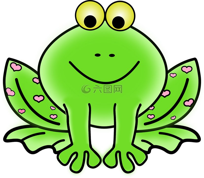 青蛙,绿色,坐