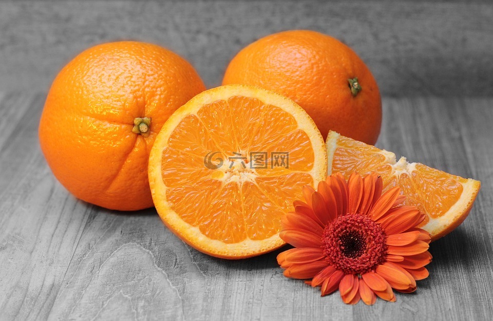 橙色,柑橘,水果