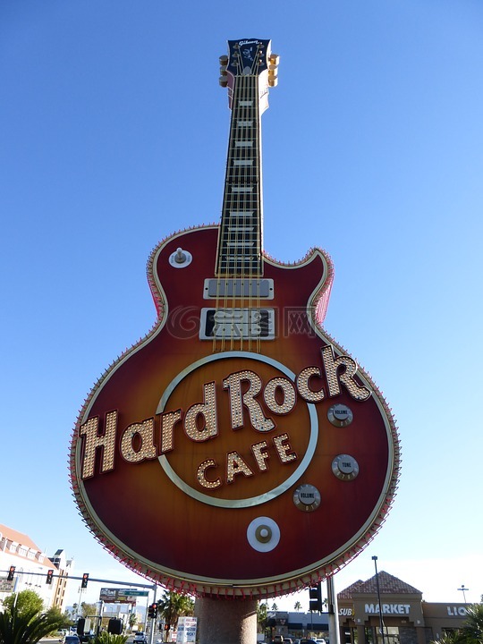 拉斯维加斯,吉他,硬石咖啡厅