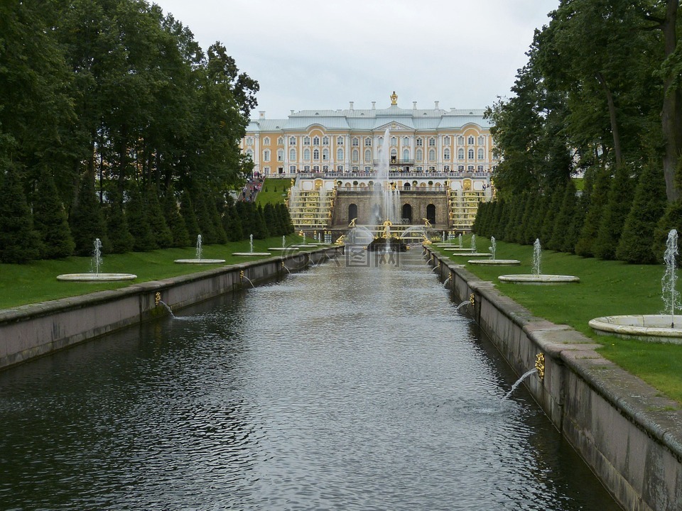 彼得夏宫,圣彼得堡,颐和园