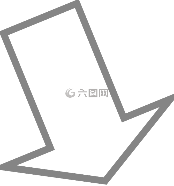 权利,箭头,向下