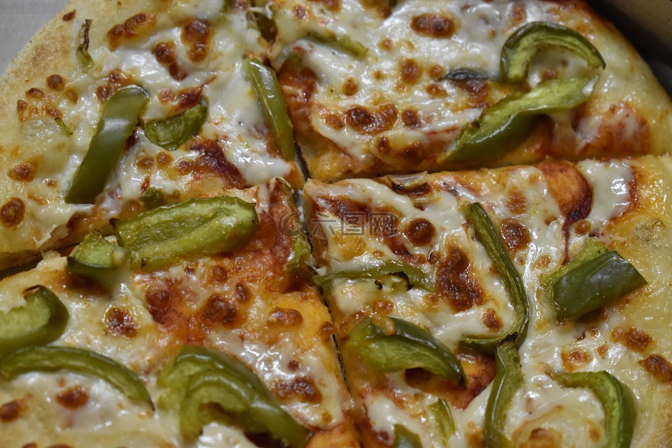 比萨,渴望,蔬菜披萨