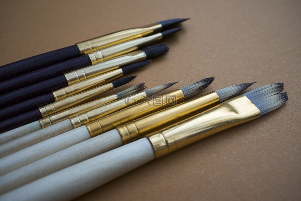 刷子,艺术,油漆