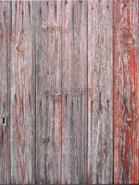 门,老木,板条