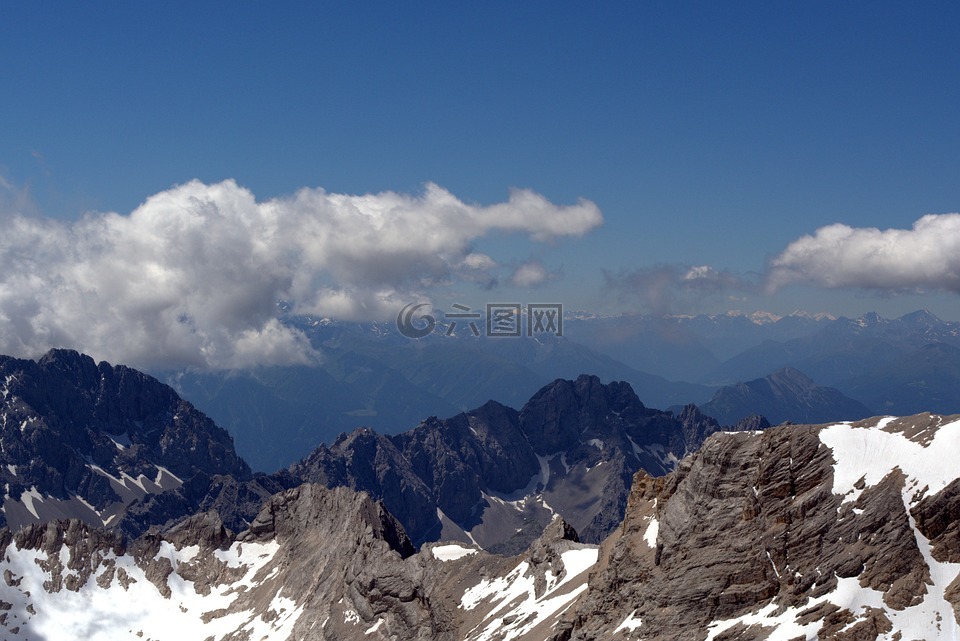 zugspitze,冰川,garmisch