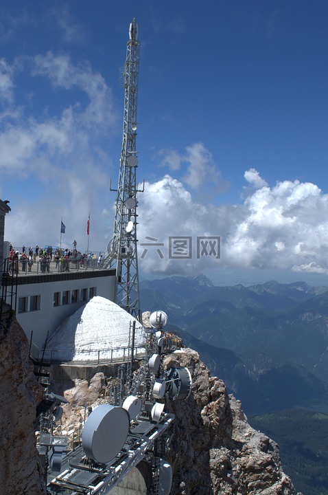 zugspitze,冰川,garmisch