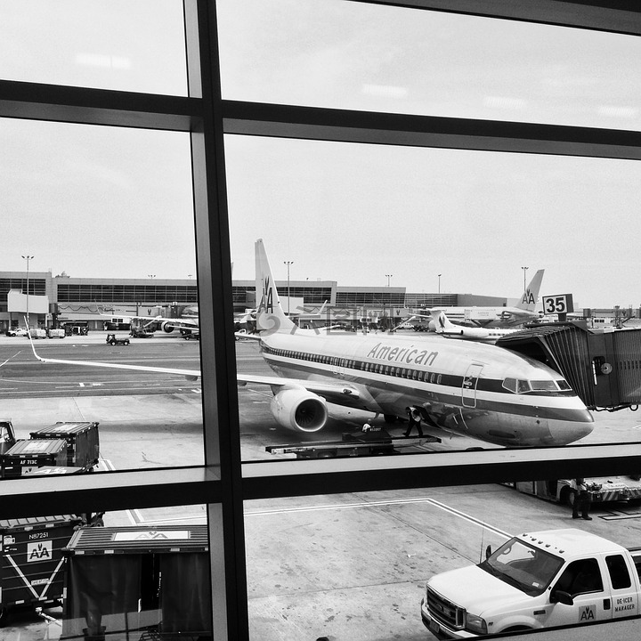 飞机,纽约,终端