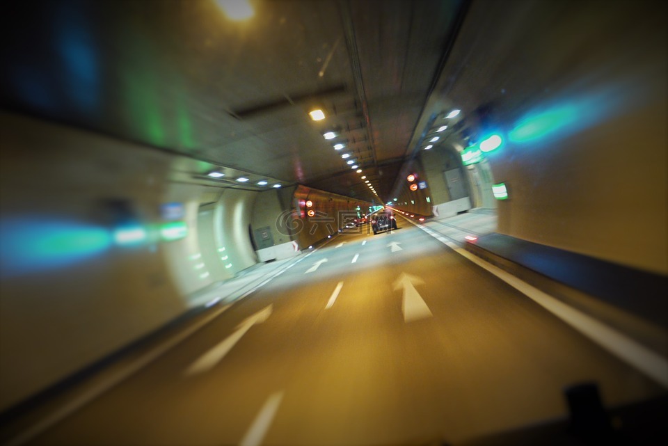 公路,隧道,车道