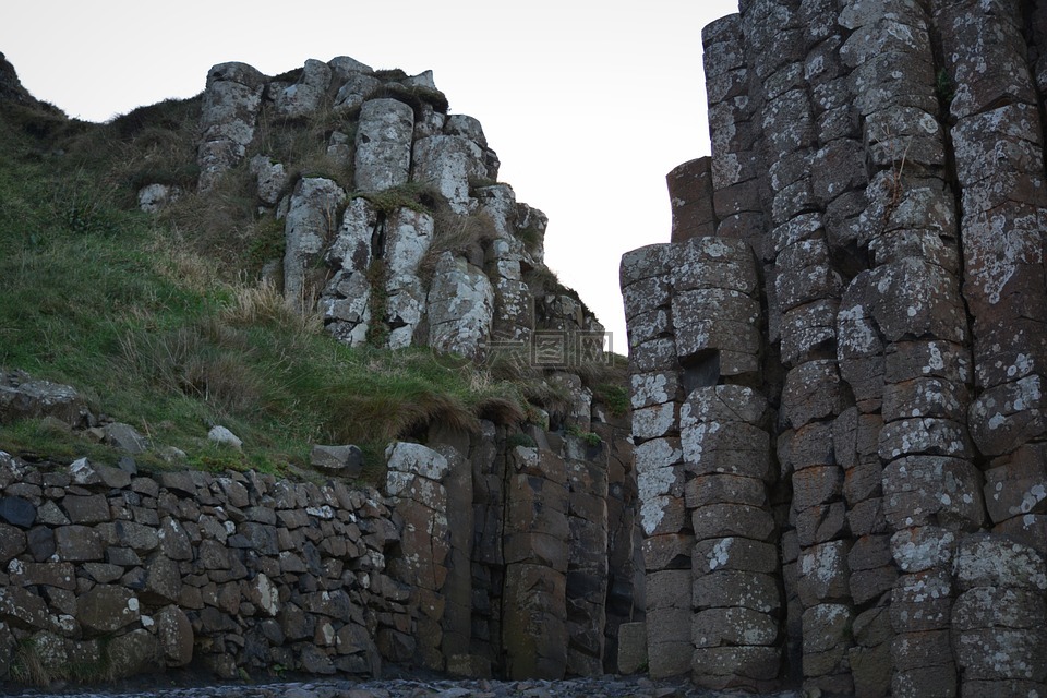 巨人之路,北爱尔兰,岩石