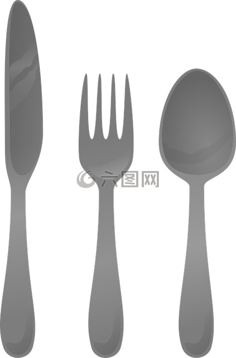 餐具,银器,勺子