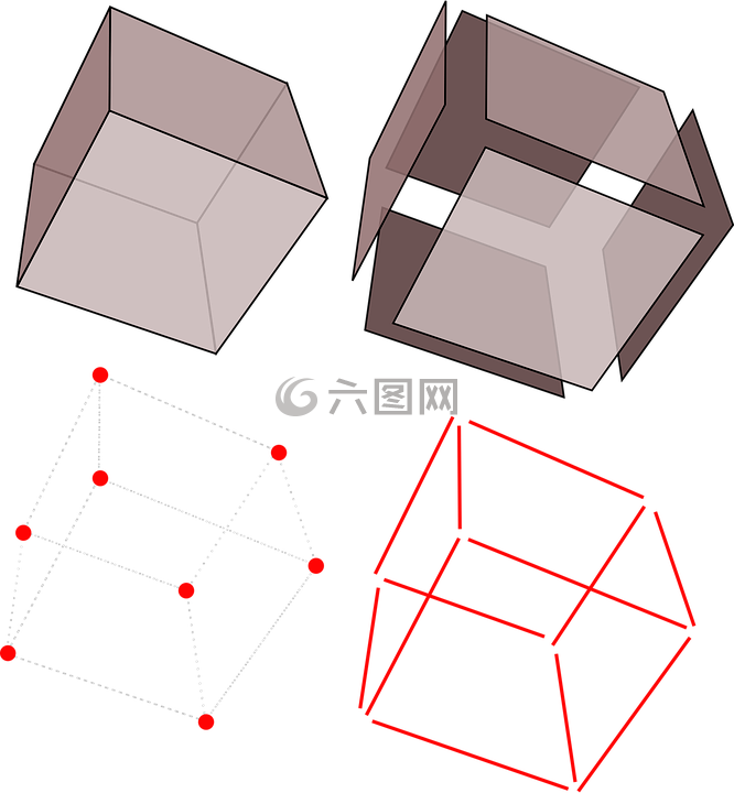 立方体,几何,盒