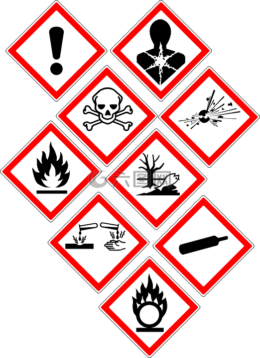 警告 危险 标志高清图库素材免费下载 图片编号 六图网