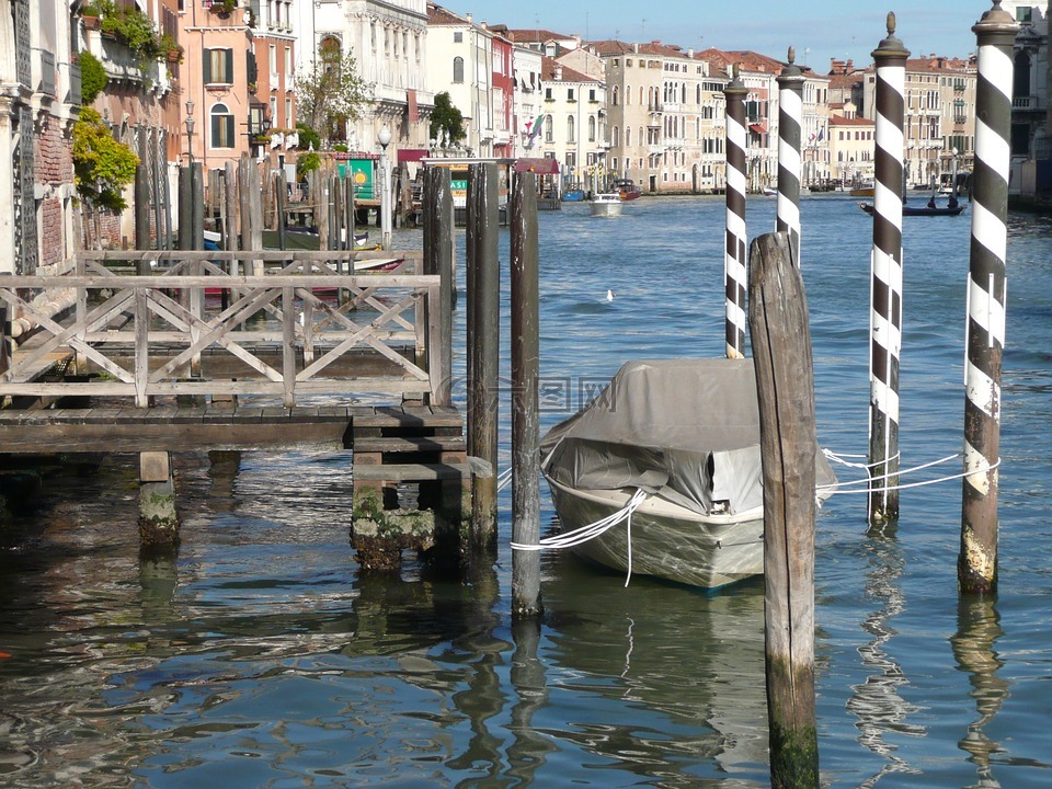 威尼斯,运河,船
