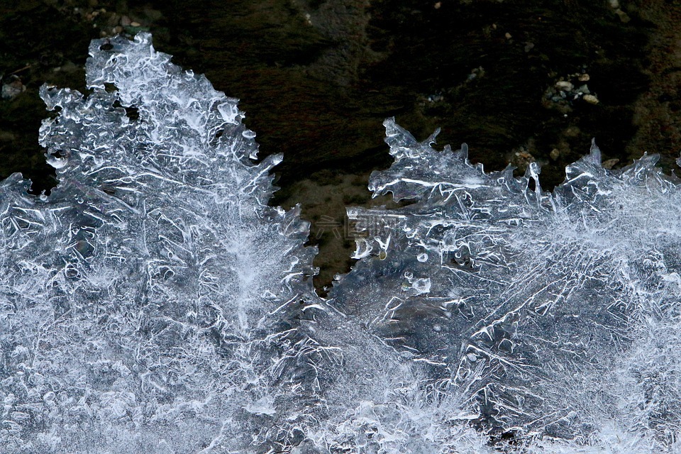 冰晶体,冰,形式