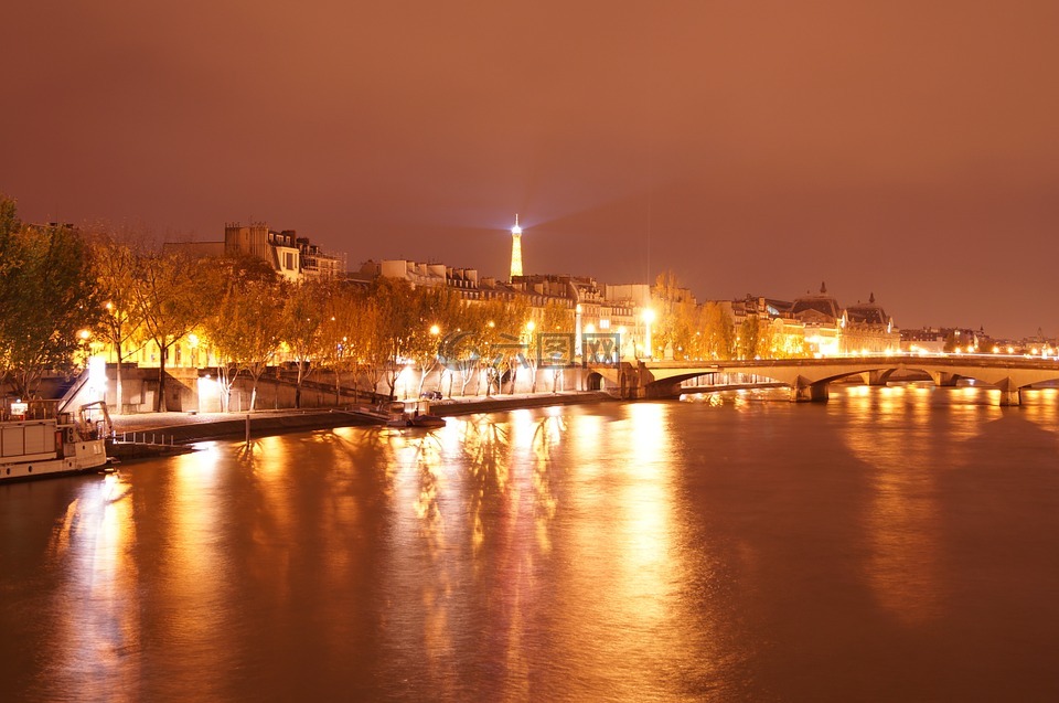 巴黎,塞纳河畔,河