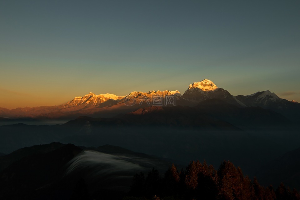 山,喜马拉雅山,景观