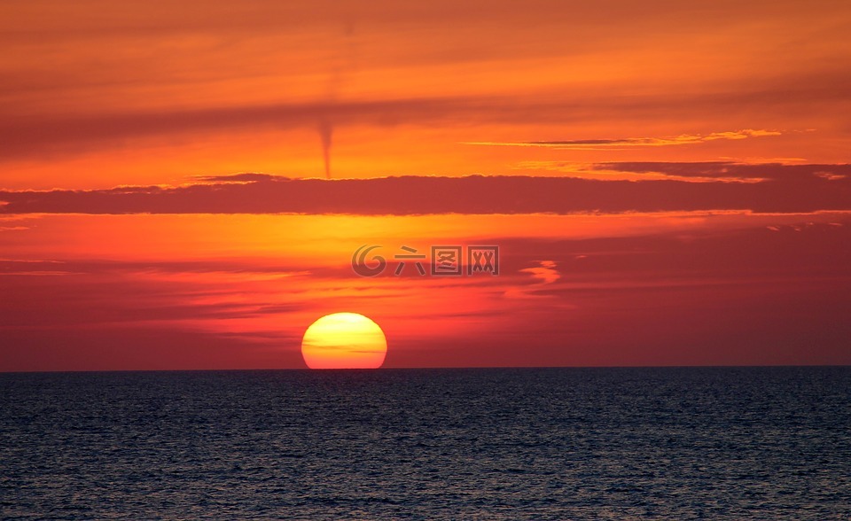 日落 夕阳 海高清图库素材免费下载 图片编号 六图网