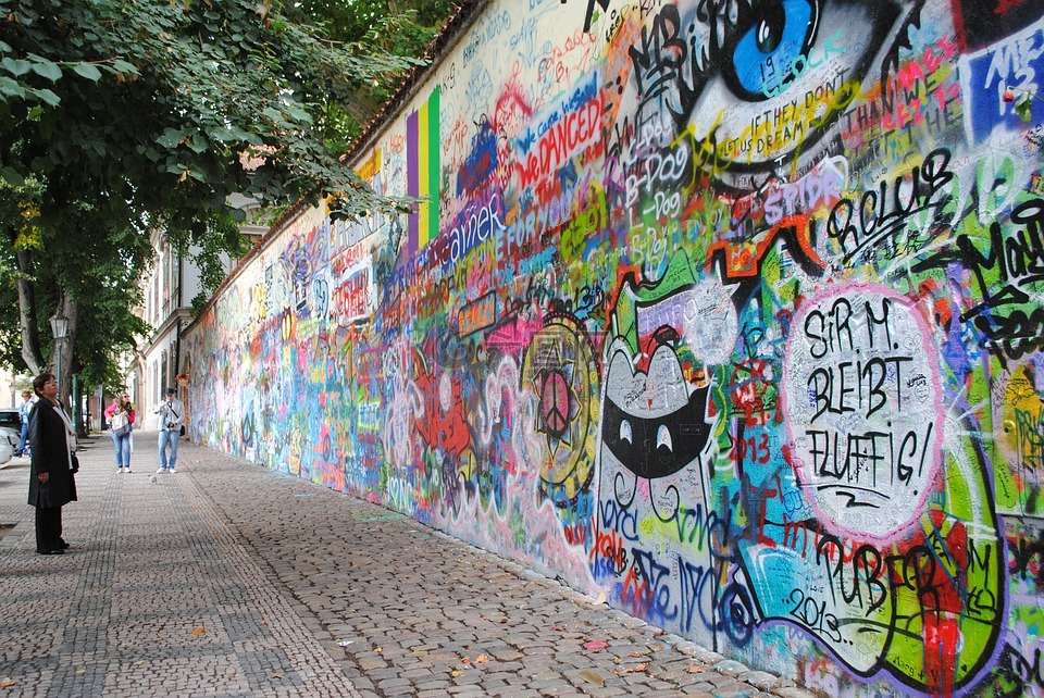 约翰 · 列侬墙,布拉格,名胜古迹