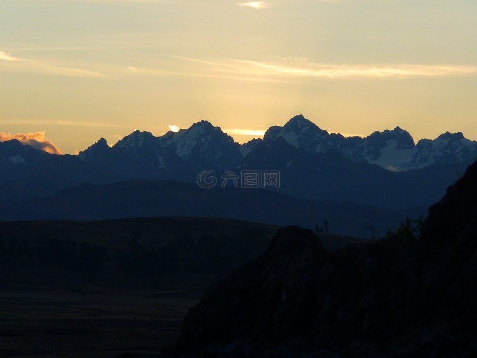 安第斯山脉,山,秘鲁