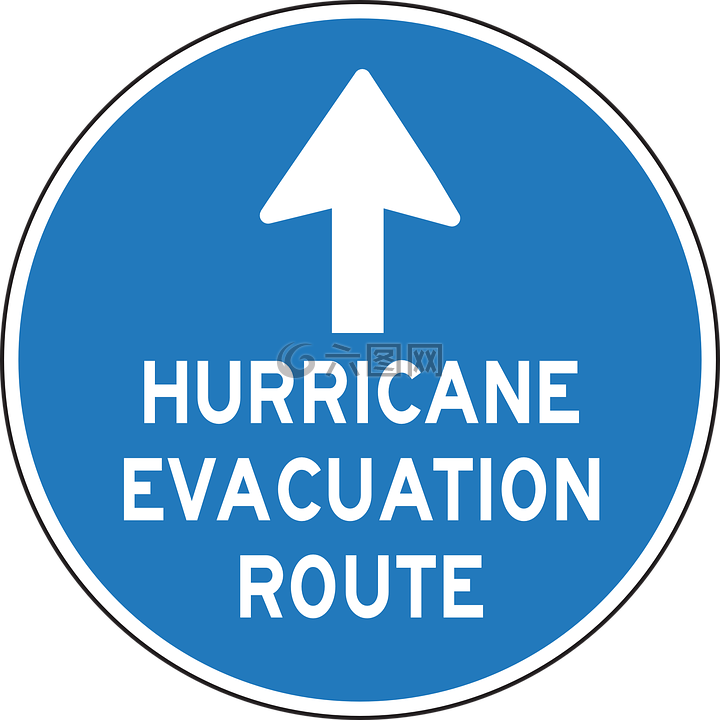 飓风,疏散,路线