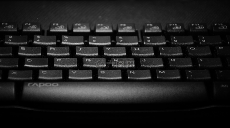 键盘,黑白,按键
