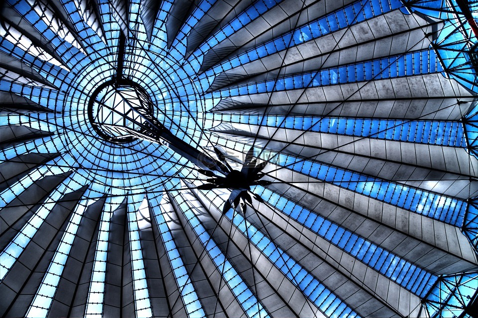 玻璃穹顶,柏林,玻璃