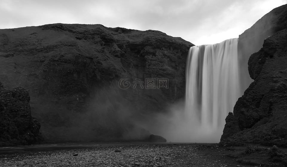 冰岛,瀑布,风景