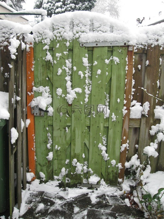 雪,花园,性质