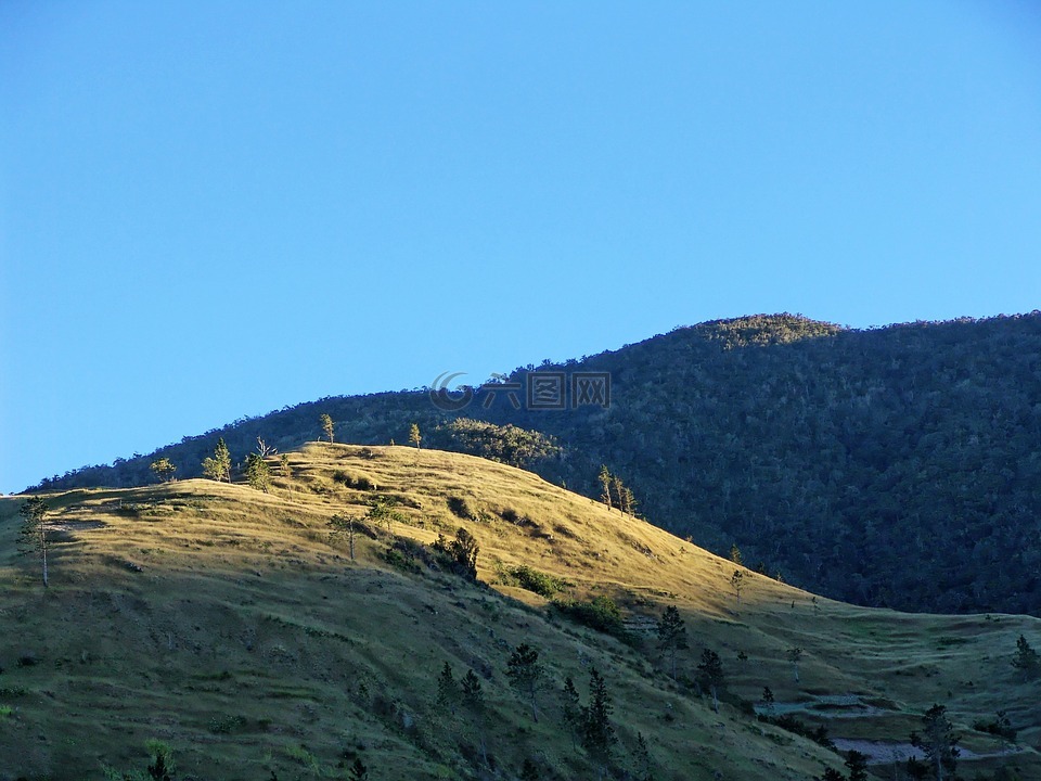 山,太阳,牙买加