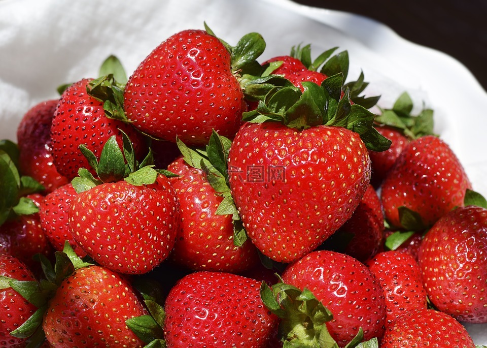 草莓,水果,新鲜